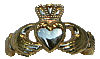 The Claddagh ring: two hands around a crowned heart